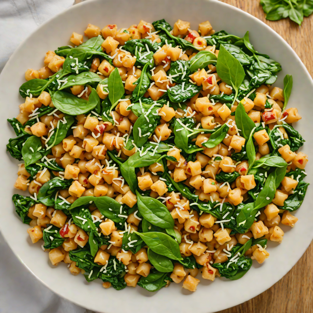 Sautéed Chickpea and Spinach Mediterranean Grain Bowl