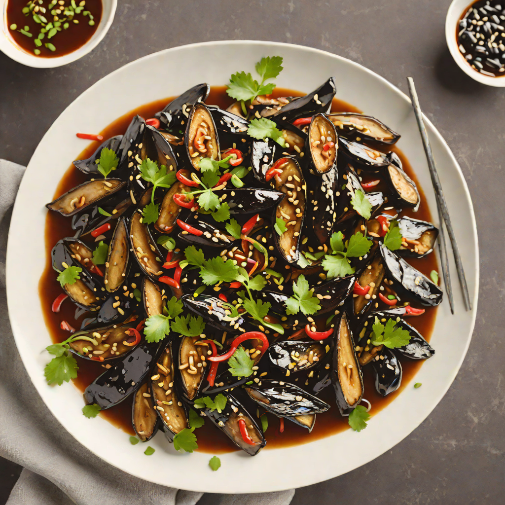 Stir-Fried Chinese Eggplant with Black Bean Garlic Sauce
