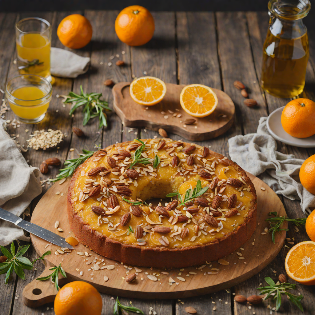 Quick Orange Almond Olive Oil Cake