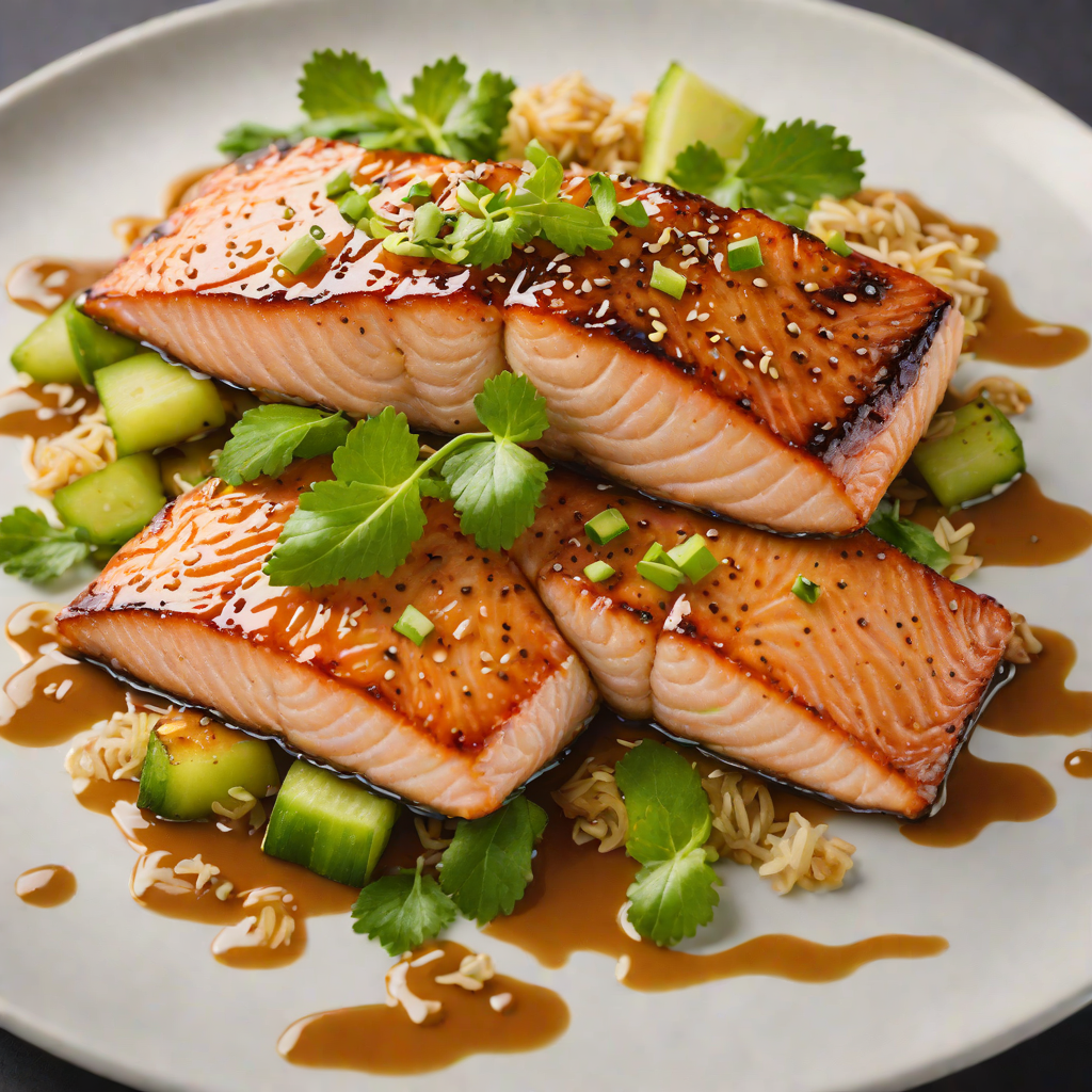 Pan-Seared Soy-Ginger Glazed Salmon