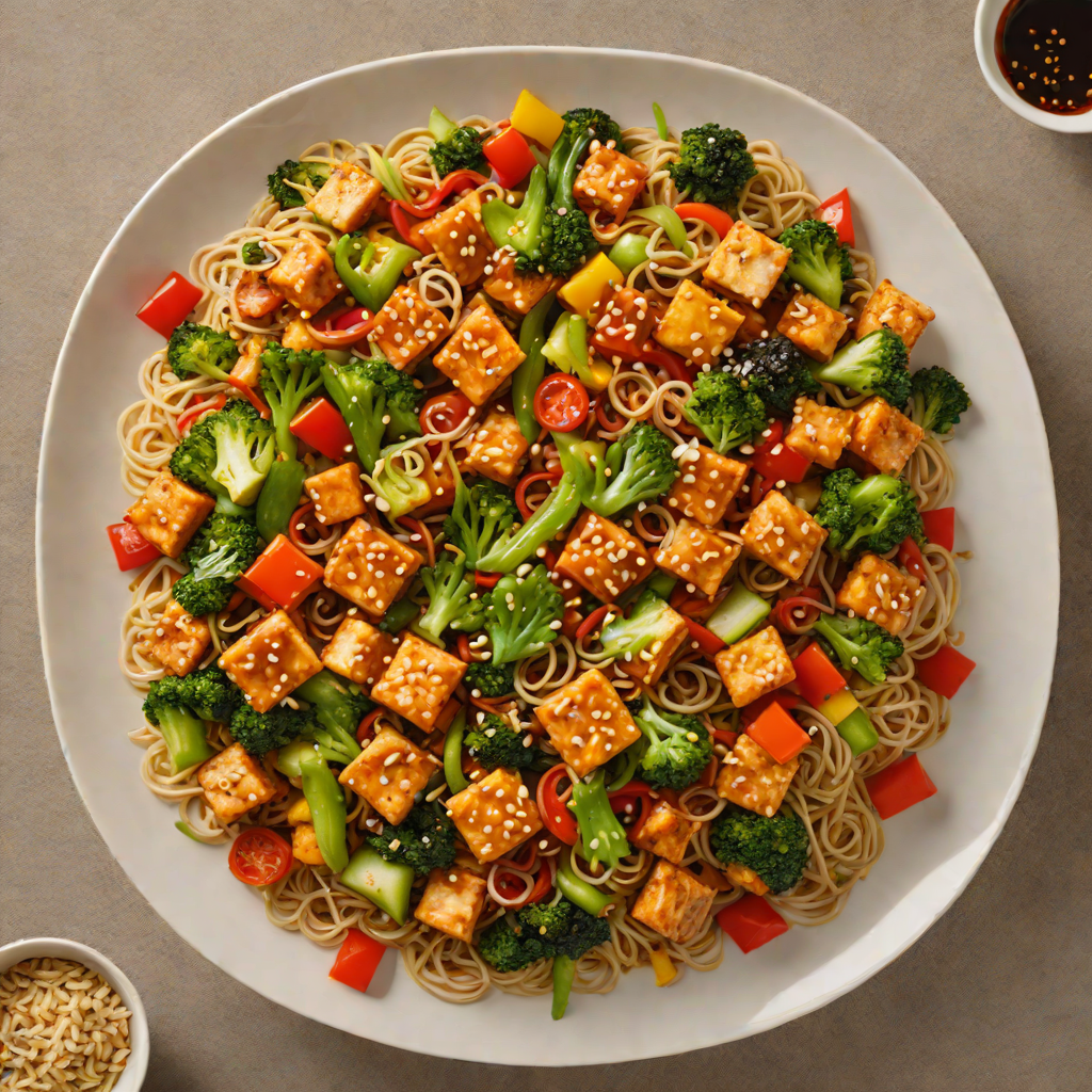 Korean-Style Spicy Tofu and Vegetable Stir Fry