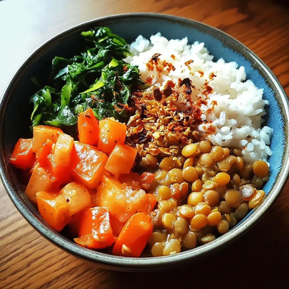 One-Pot Lentil and Rice Bowl