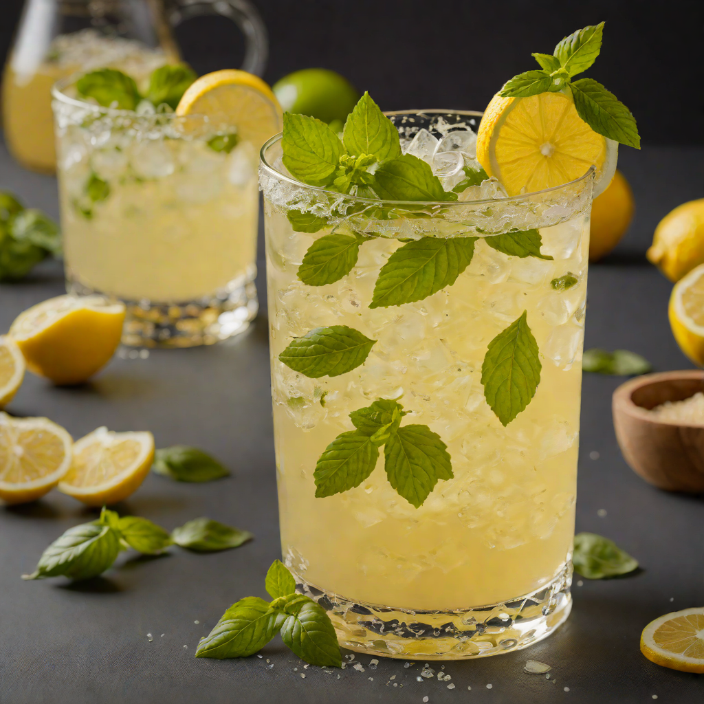 Honey-Basil Lemonade Cooler