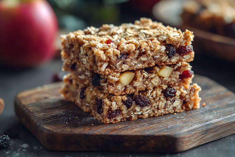 Oven-Roasted Cinnamon Apple Crumble Bars