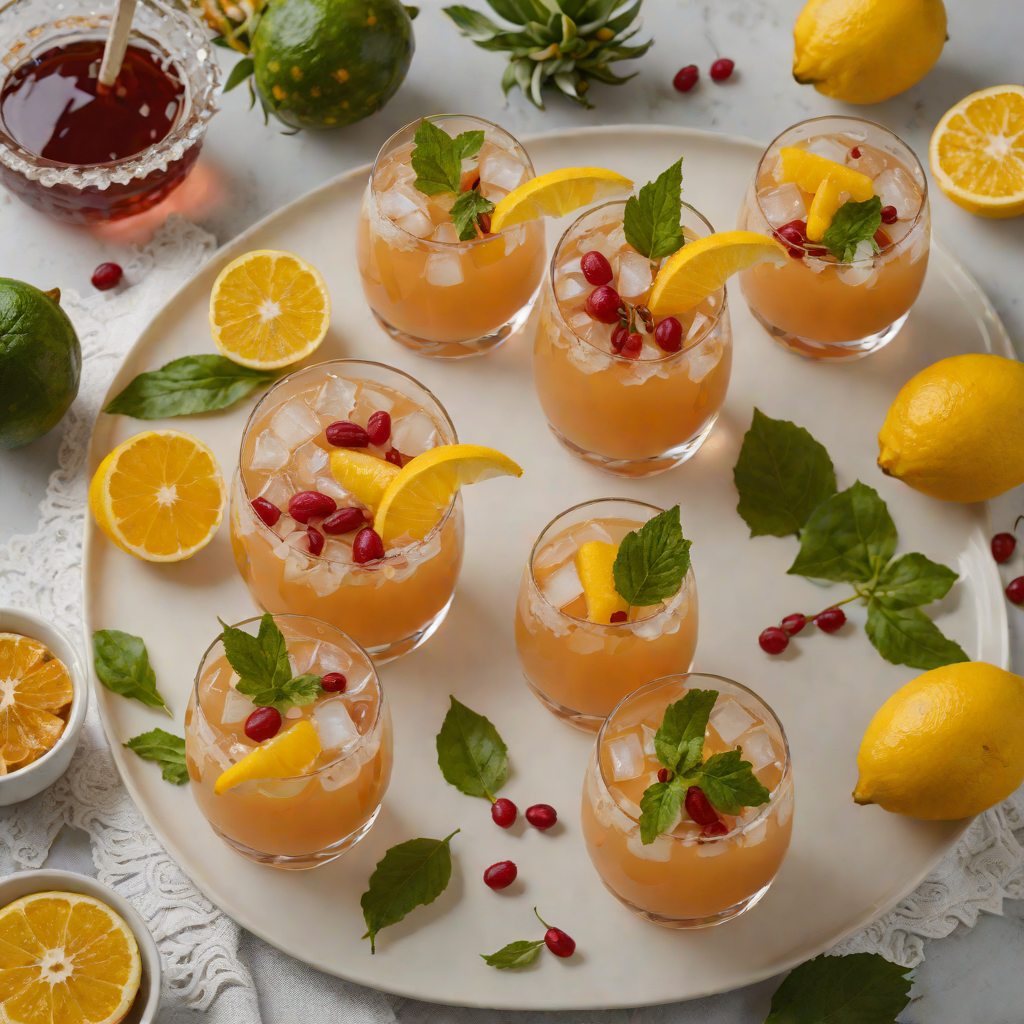 Tropical Spiced Rum Game Day Punch