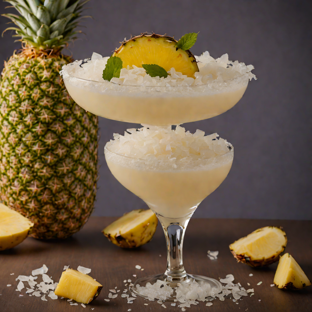 Frosted Coconut Pineapple Daiquiri