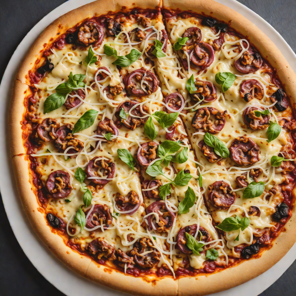 Wood-Fired Pizza with Sausage, Caramelized Onions, and Fontina