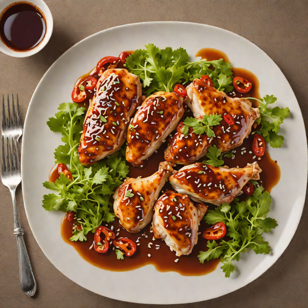 Pan-Seared Chicken with Spicy Chili Honey Glaze