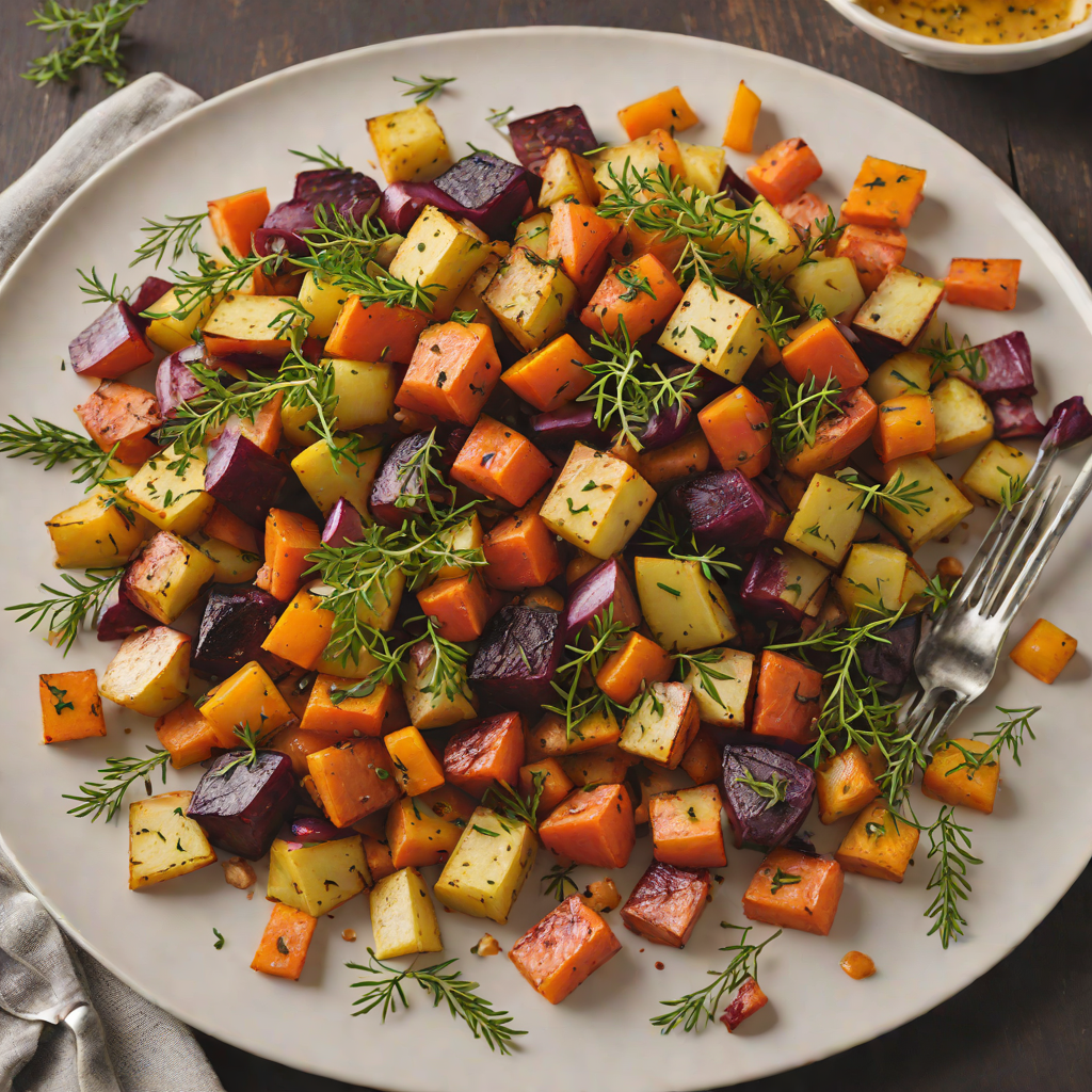 Maple-Infused Roasted Root Vegetables with Thyme