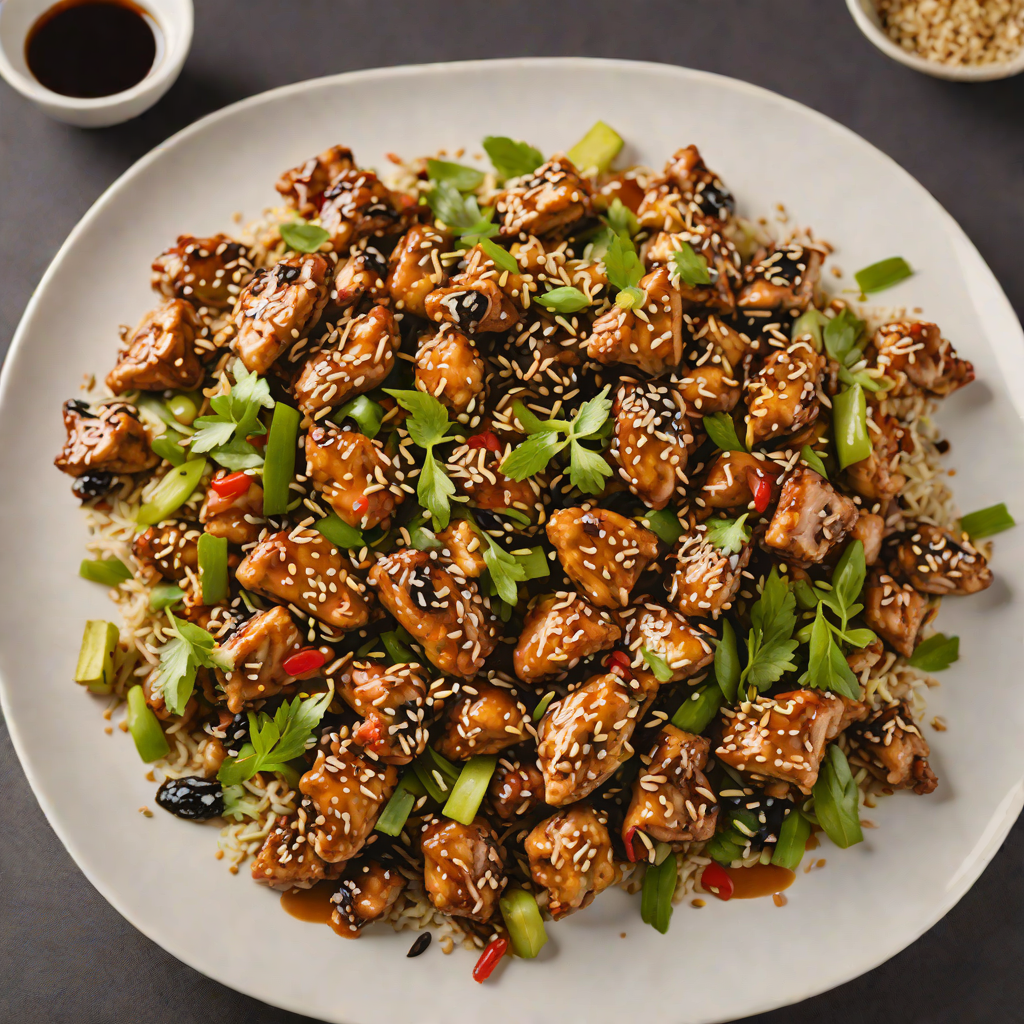 Stir-Fried Szechuan Pepper Chicken with Toasted Sesame