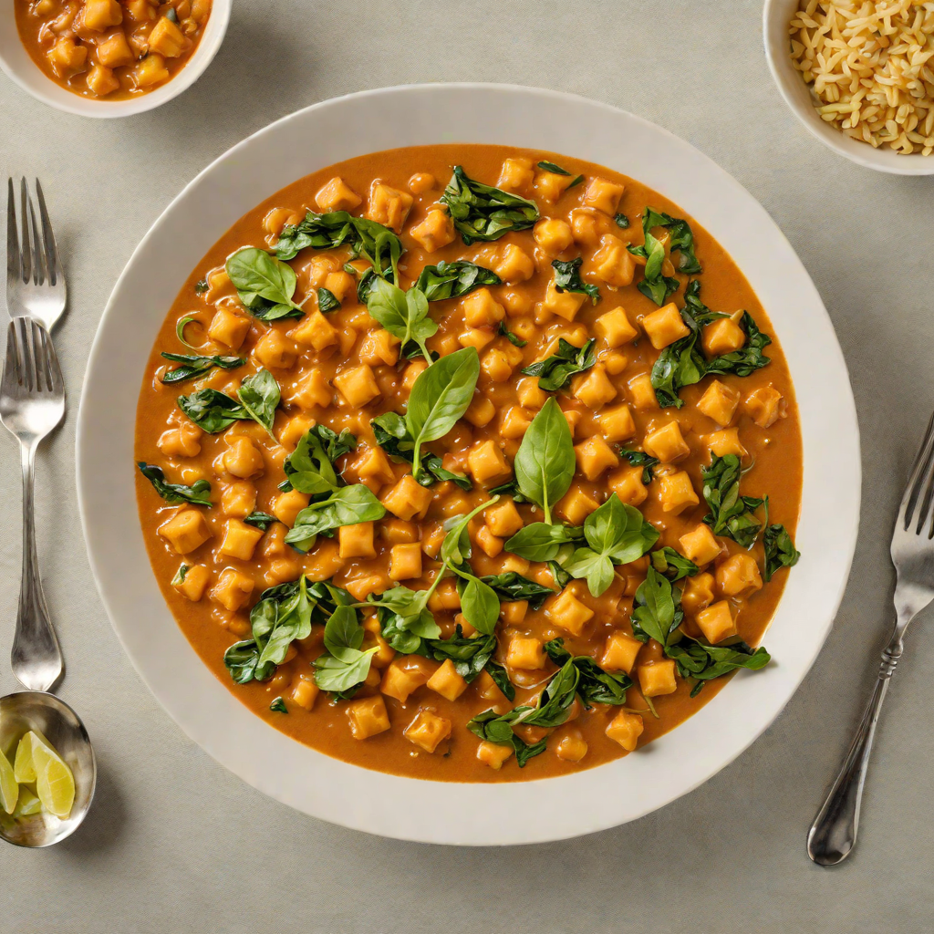 Slow-Cooked Indian Chickpea Curry with Spinach