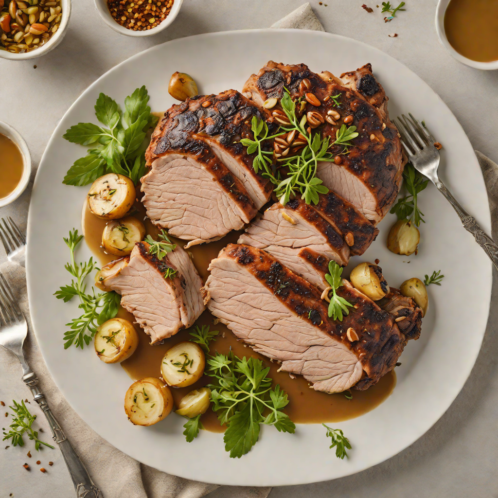 Slow-Roasted Herb and Garlic Pork Shoulder