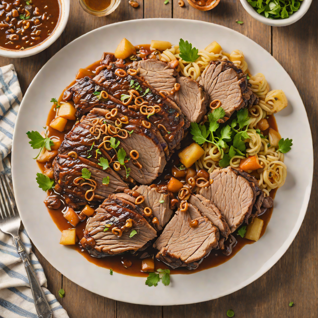 Slow Cooker Maple-Glazed Montreal-Style Pork Shoulder