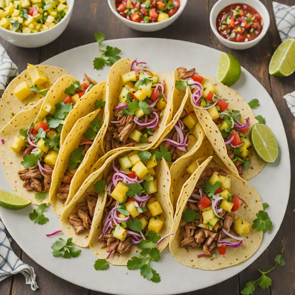 Chile-Lime Grilled Pork Tacos with Pineapple Salsa