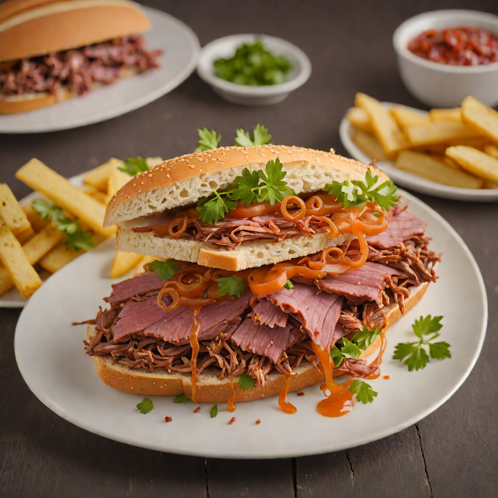 Spiced Montreal-Style Smoked Meat Sandwich