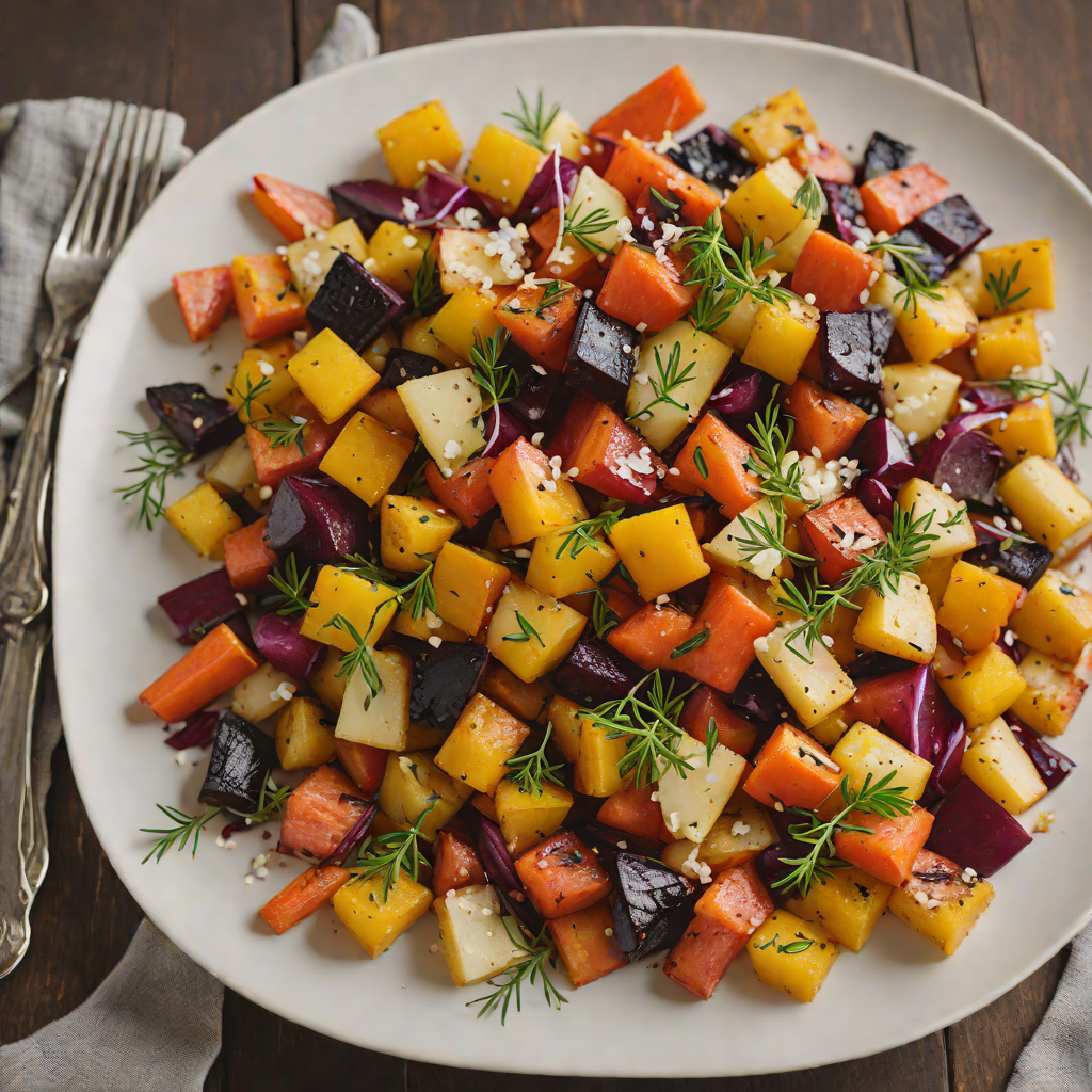 Maple-Glazed Roasted Root Vegetables with Quebec Sea Salt
