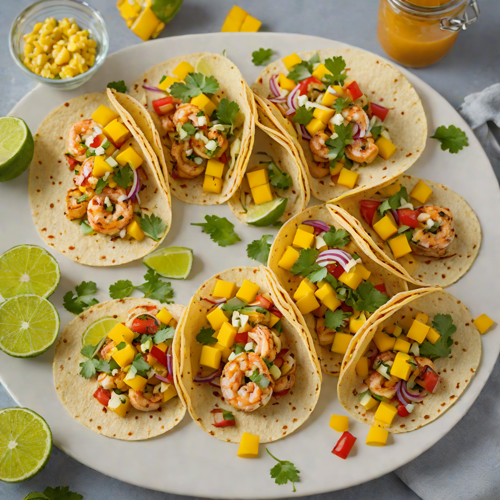 Chipotle-Lime Grilled Shrimp Tacos with Mango Salsa