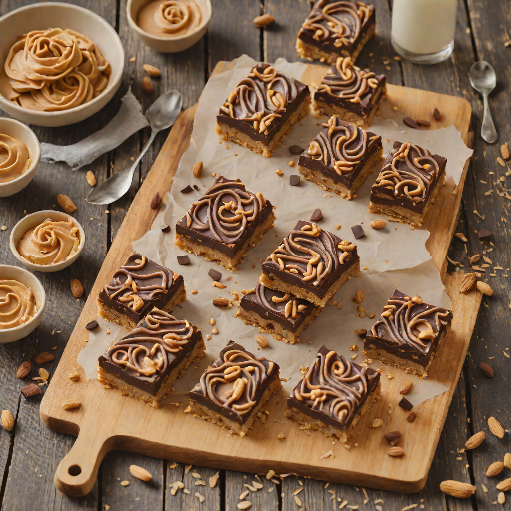 No-Bake Chocolate Peanut Butter Swirl Bars