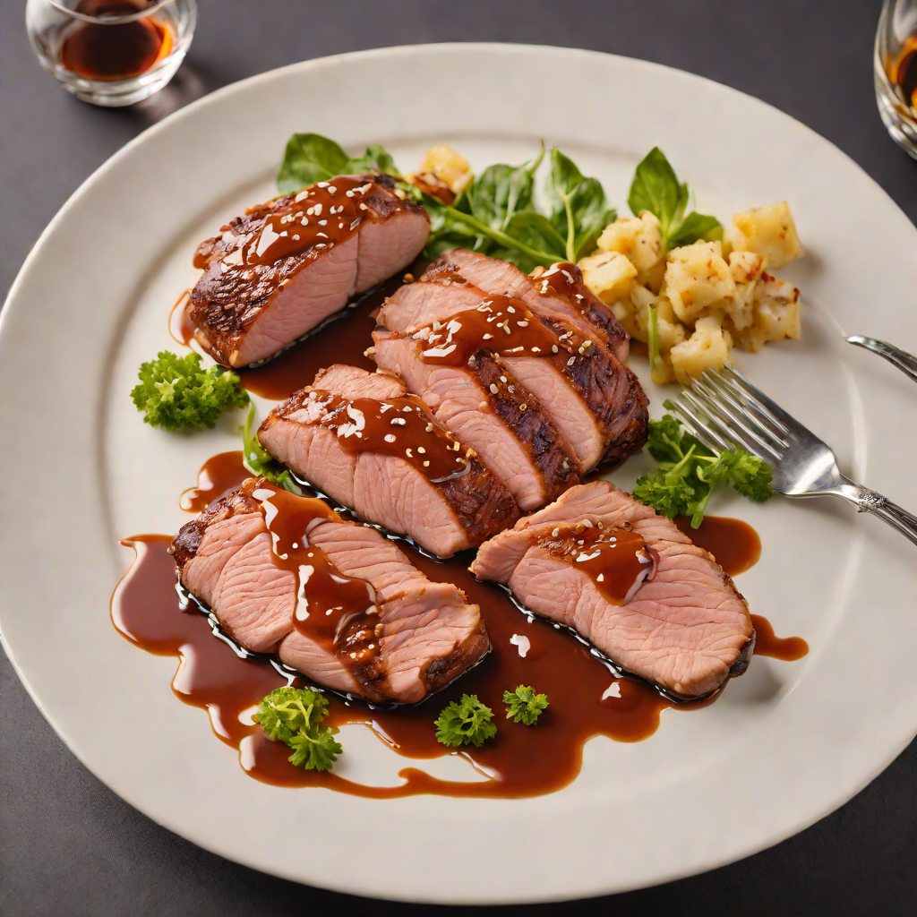 Pan-Seared Duck Breast with Maple-Bourbon Glaze