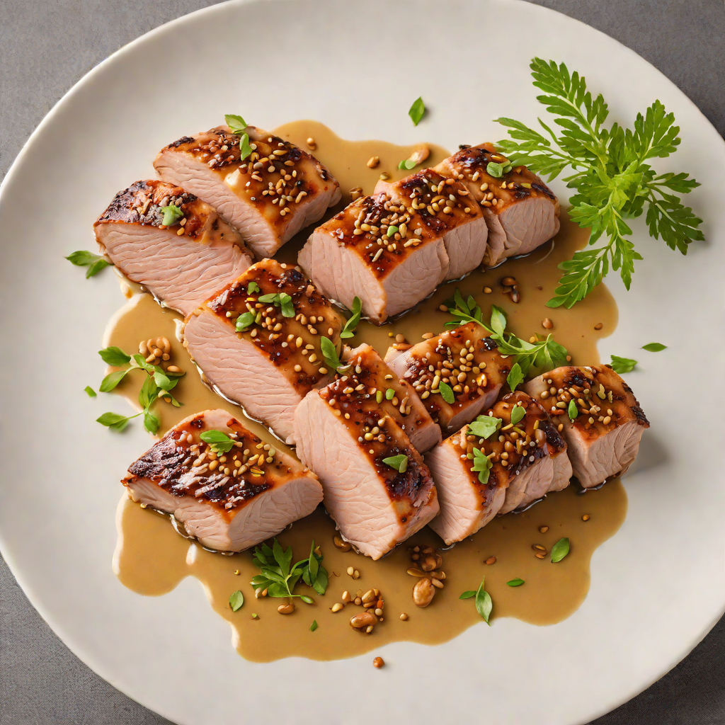 Maple-Glazed Quebec Pork Tenderloin with Mustard Seed Sauce