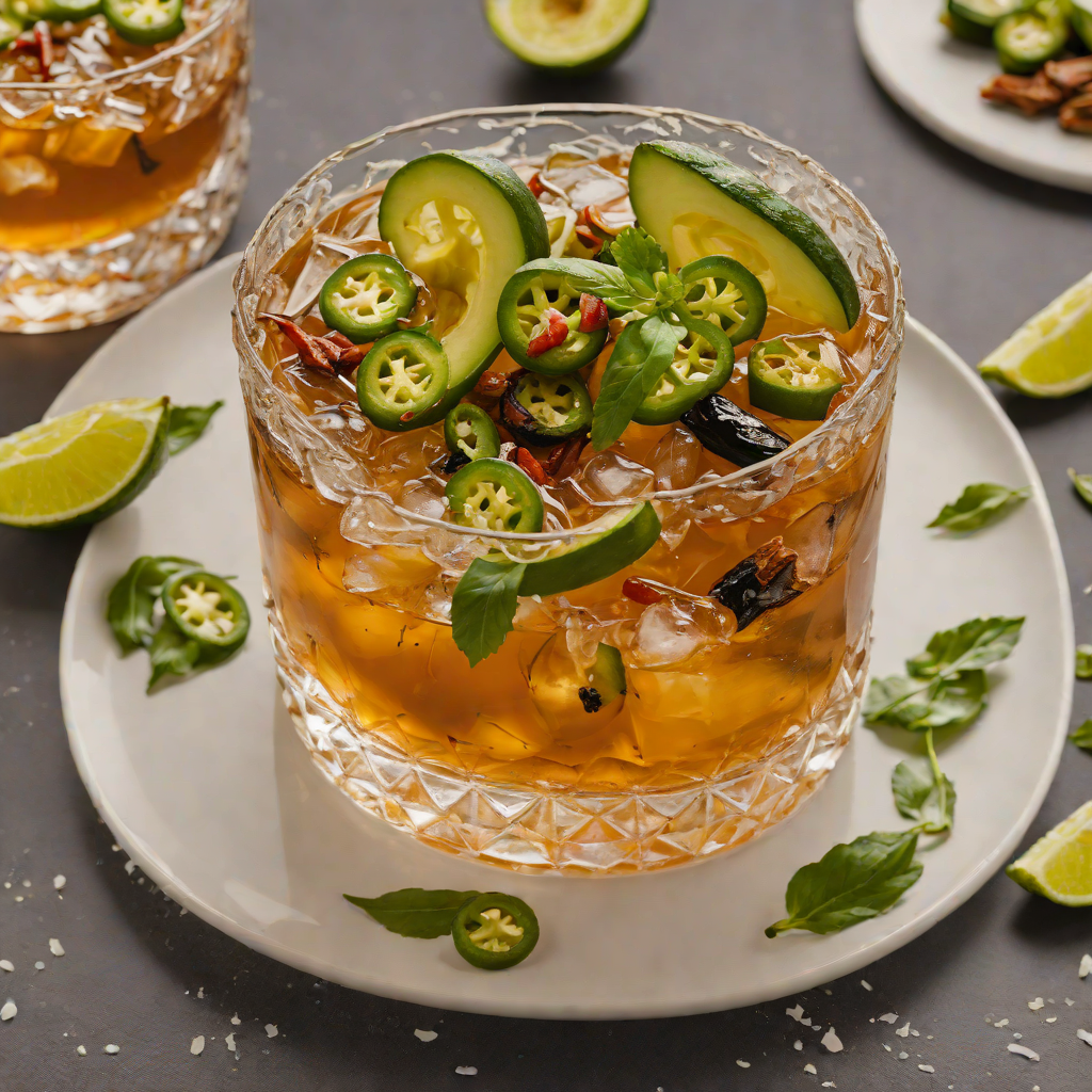 Smoky Charred Jalapeño Tequila Old Fashioned