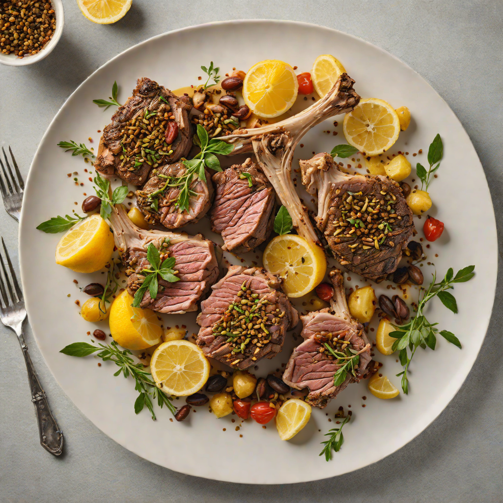 Slow-Roasted Mediterranean Lamb with Za’atar and Lemon