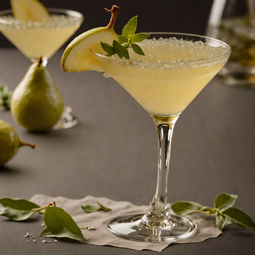 Honeyed Pear and Sage Martini