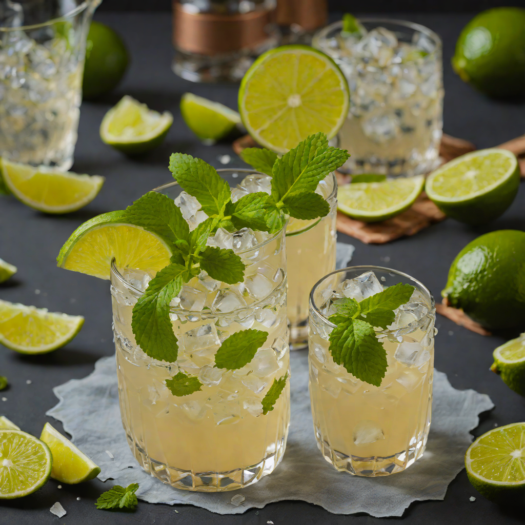 Ginger-Mint Mule with Fresh Lime and Vodka
