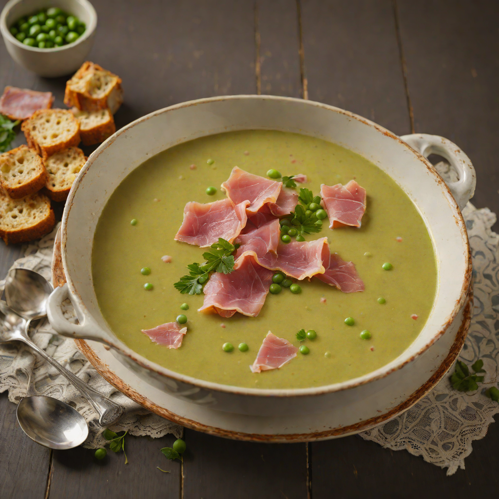 Rustic Quebec-Style Pea Soup with Smoked Ham Hock