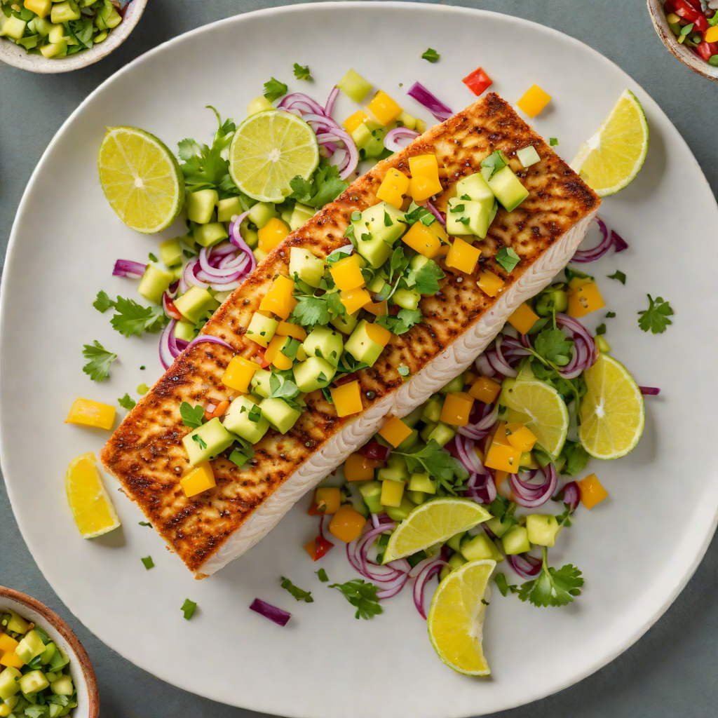 Seared Mahi-Mahi with Citrus-Avocado Salsa