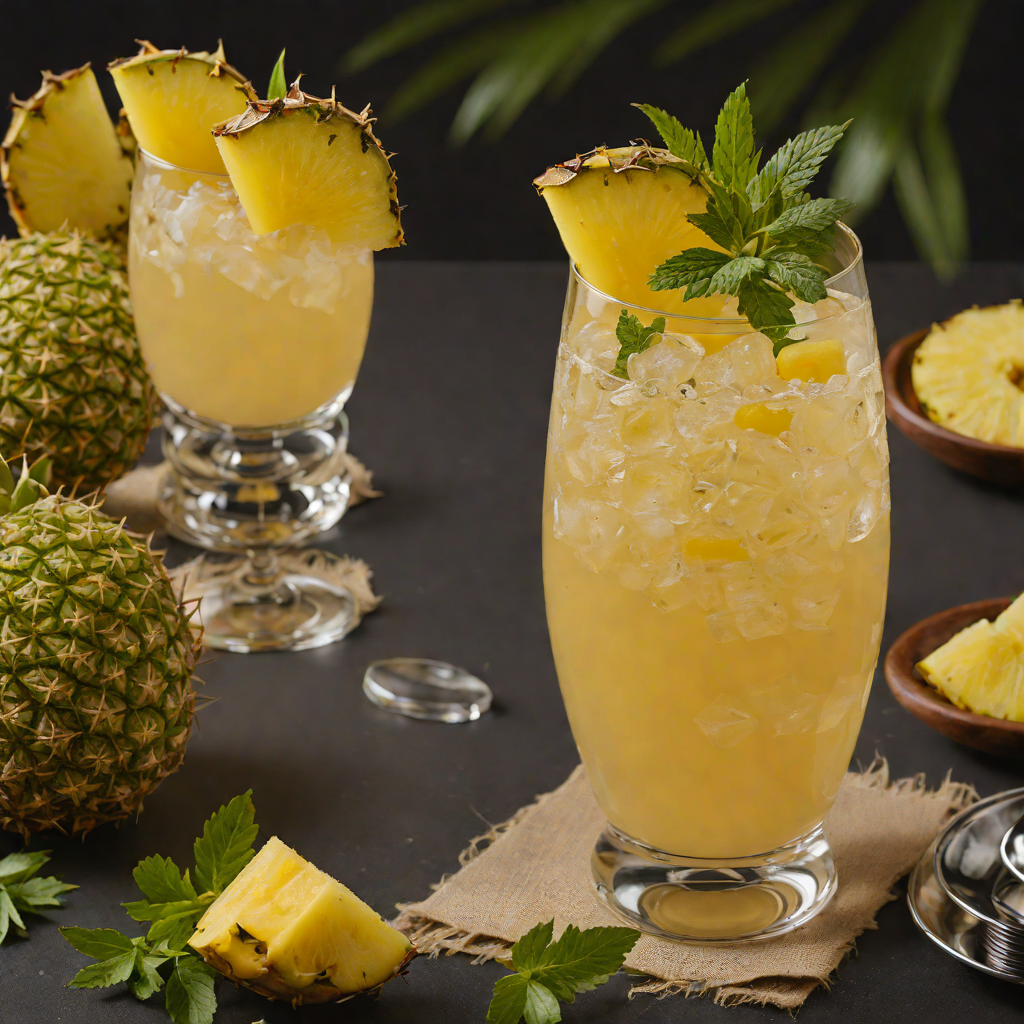 Caribbean Rum-Spiced Pineapple Punch