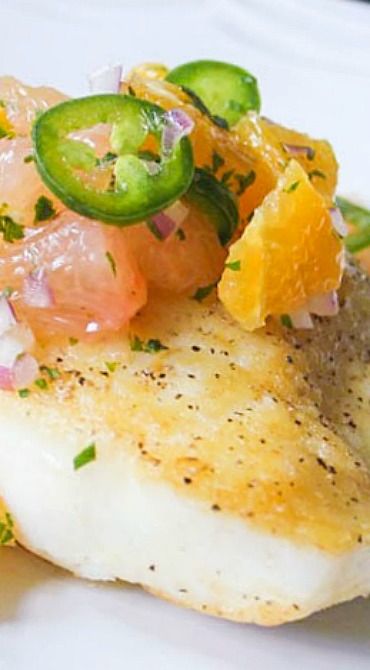 Pan-Seared Grouper with Citrus Herb Salsa