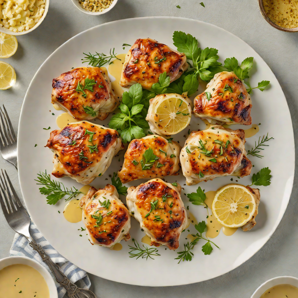 Pan-Roasted Chicken Thighs with Garlic Herb Butter