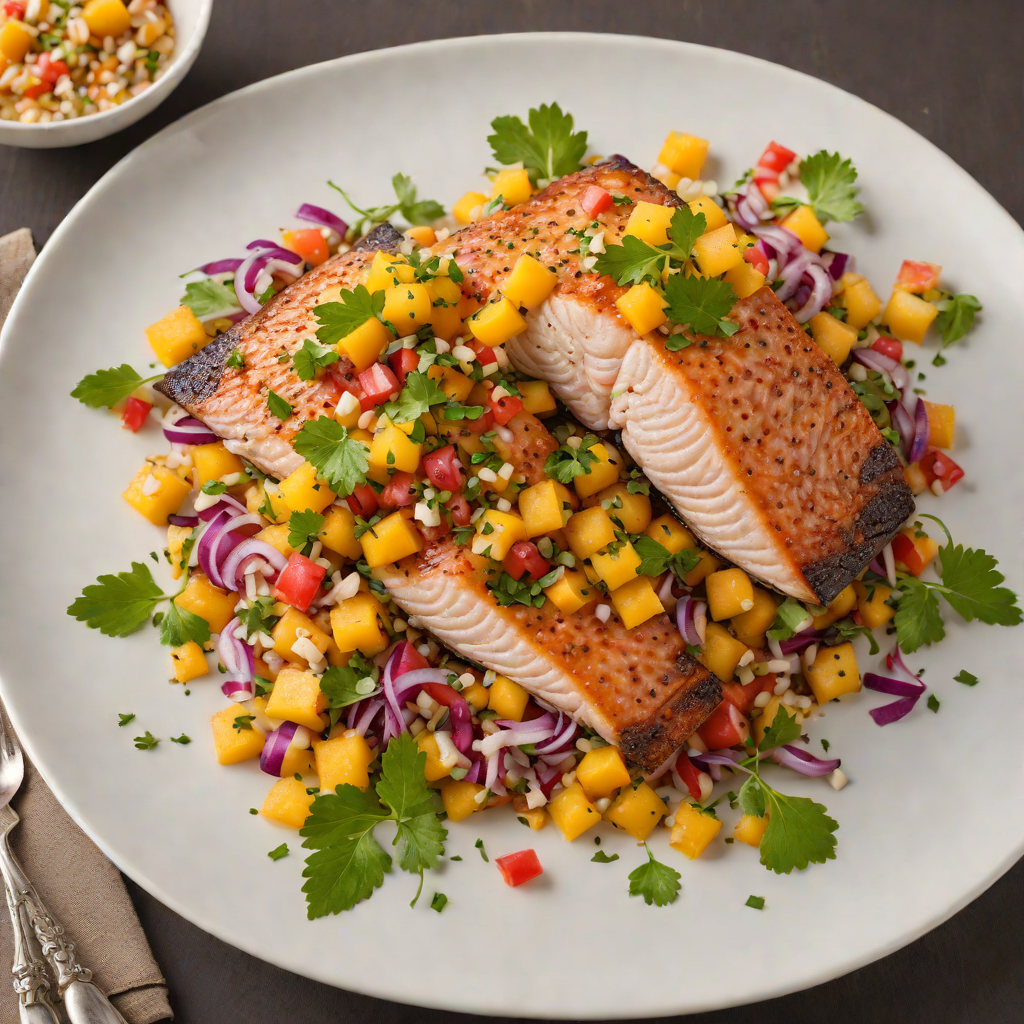 Pan-Seared Rocky Mountain Trout with Palisade Peach Salsa