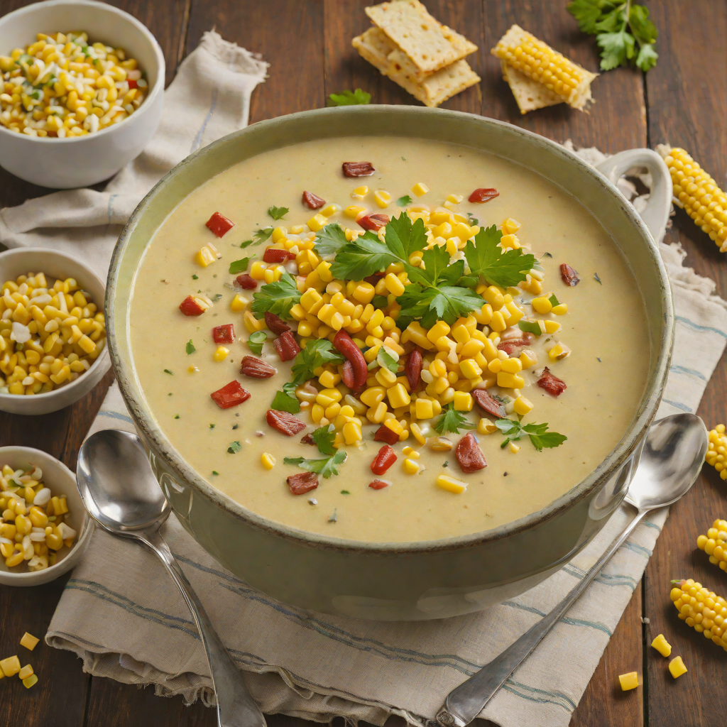 Roasted Hatch Green Chili and Sweet Corn Chowder