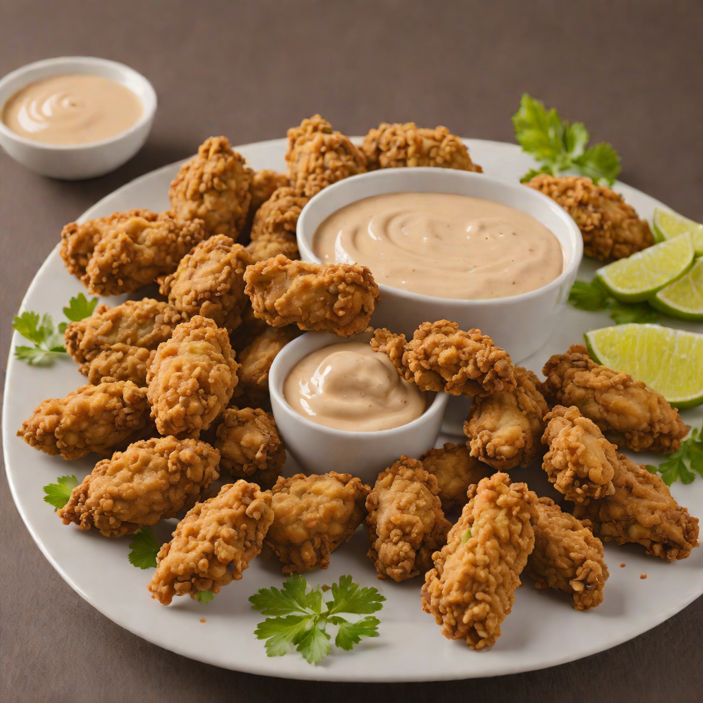 Fried Rocky Mountain Oysters with Spicy Chipotle Ranch Dip