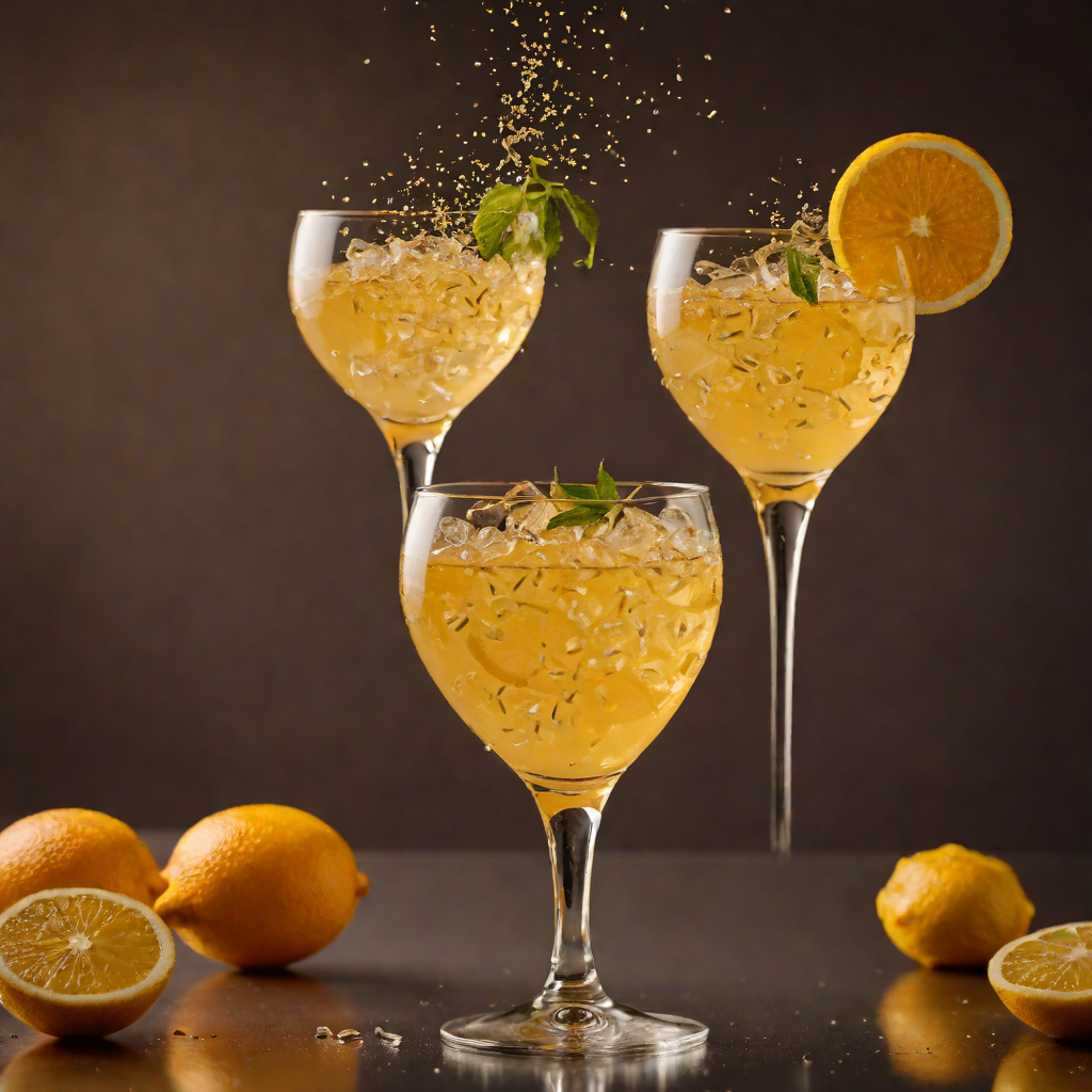 Shimmering Citrus and Honey Sparkler