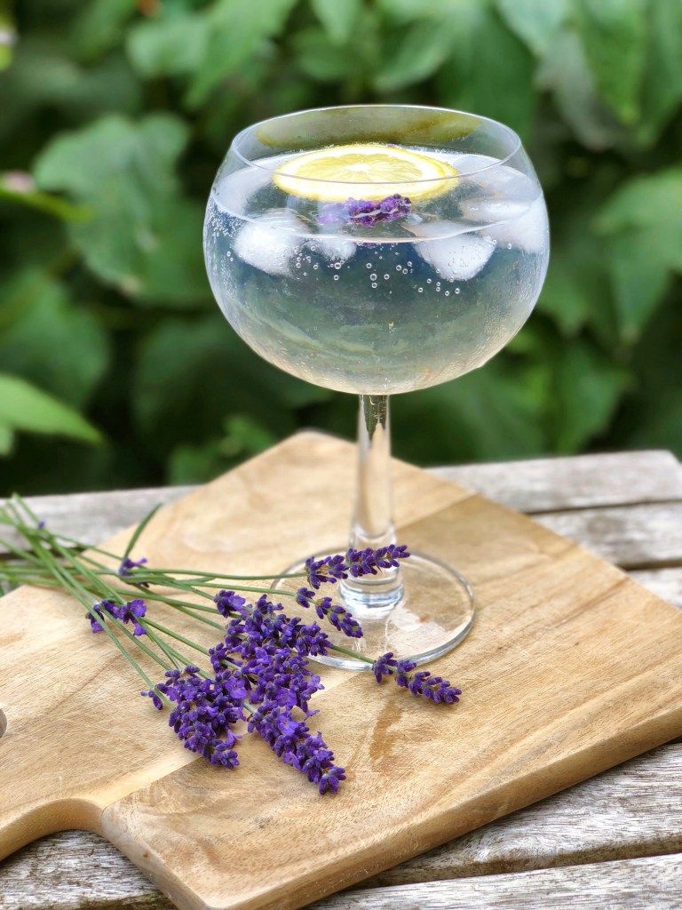 Lavender-Infused Gin and Elderflower