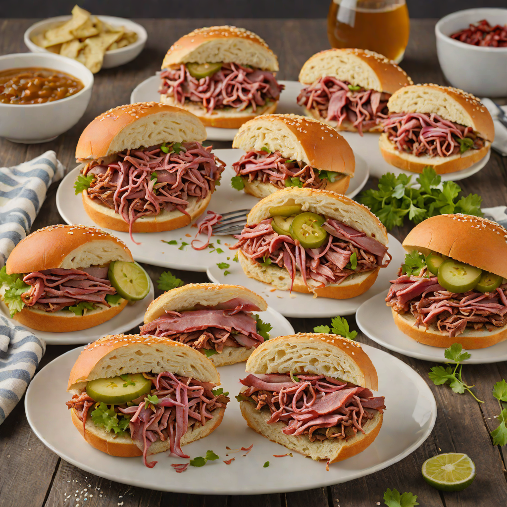 Slow Cooker Montreal-Style Smoked Meat Sandwiches