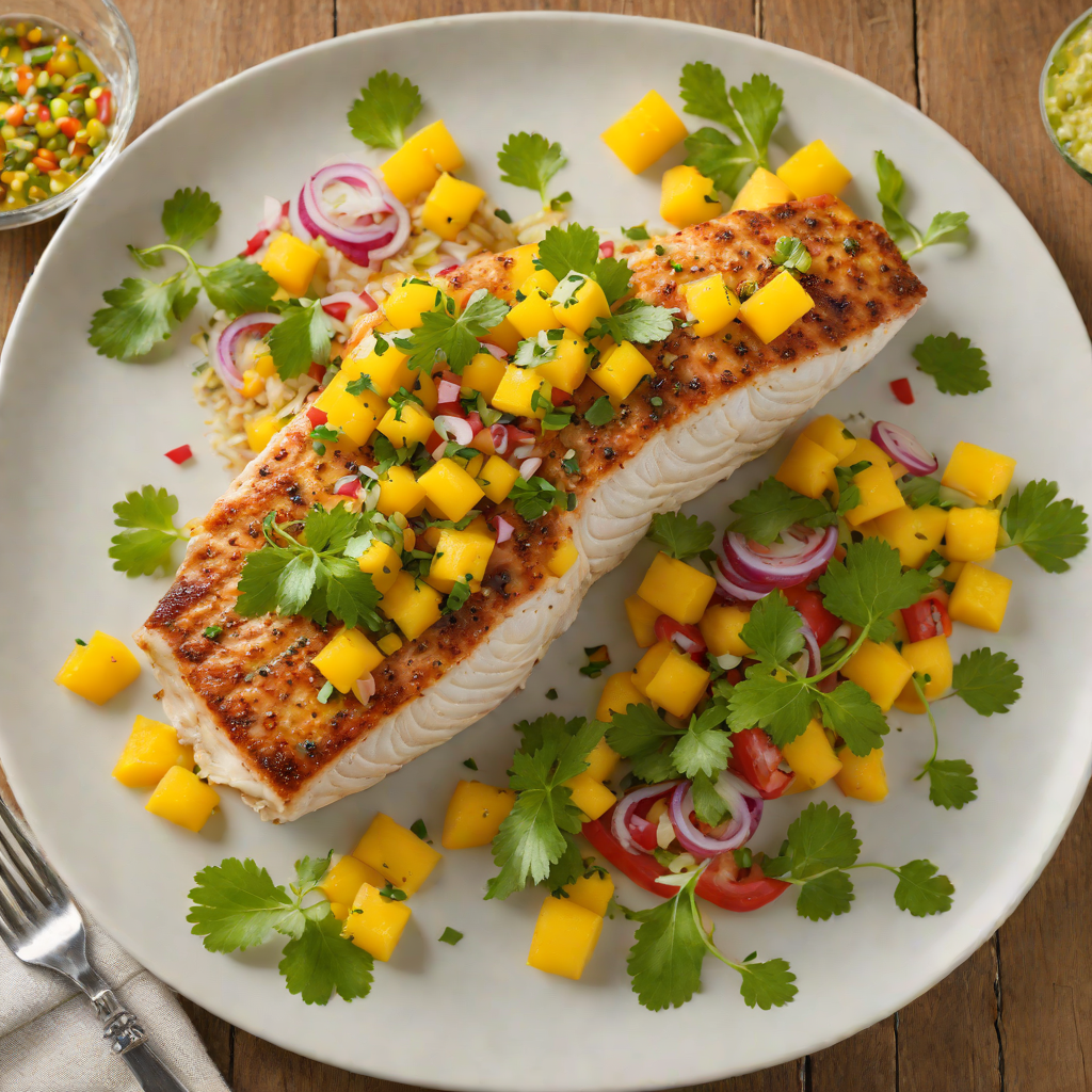 Pan-Seared Grouper with Mango-Cilantro Salsa