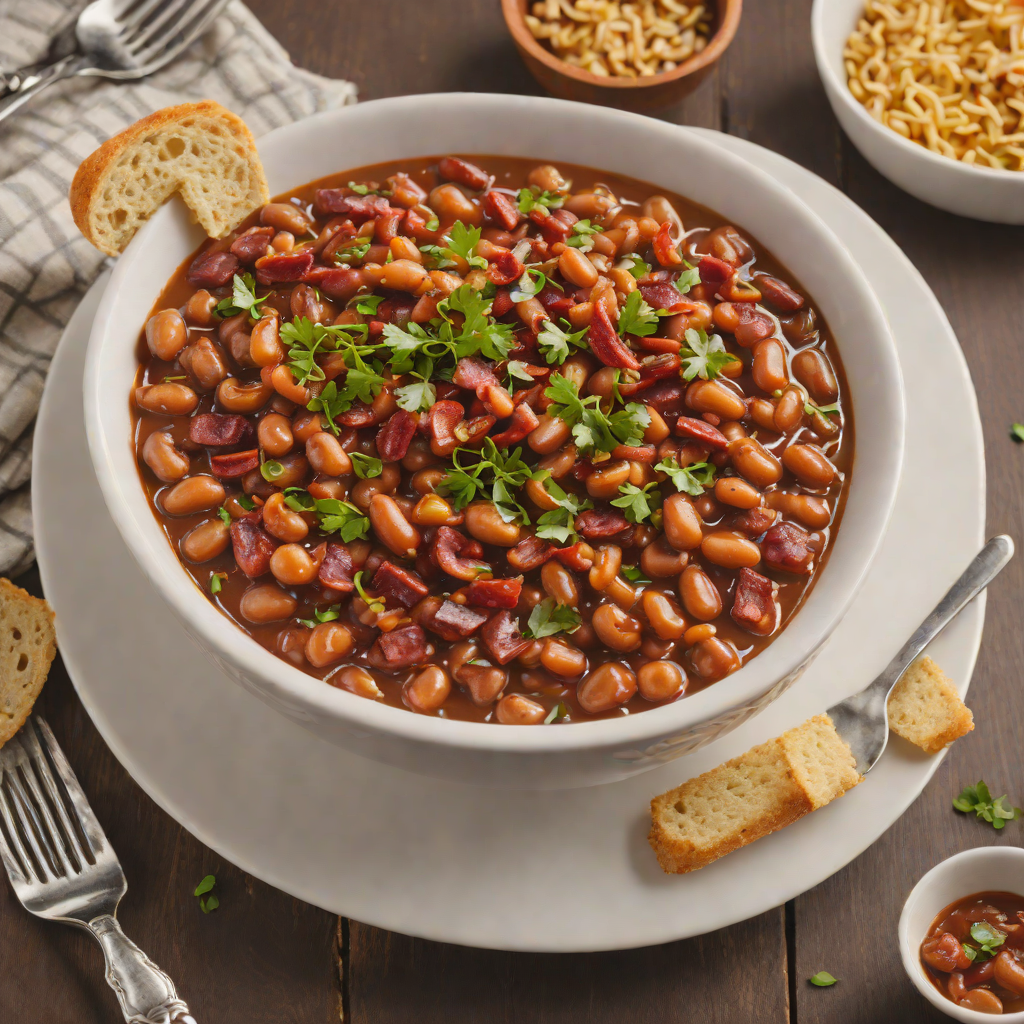 Quebec-Style Maple Baked Beans with Smoked Bacon