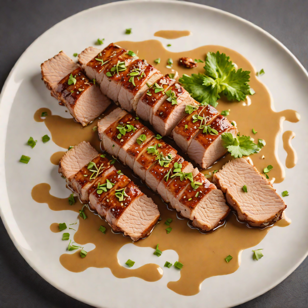Spiced Maple-Glazed Pork Tenderloin with Mustard Sauce