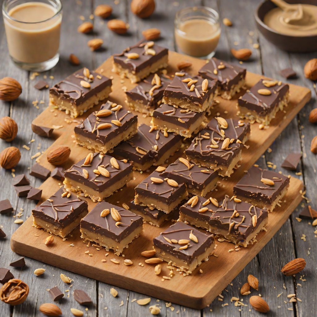 No-Bake Nutty Chocolate Peanut Butter Bars