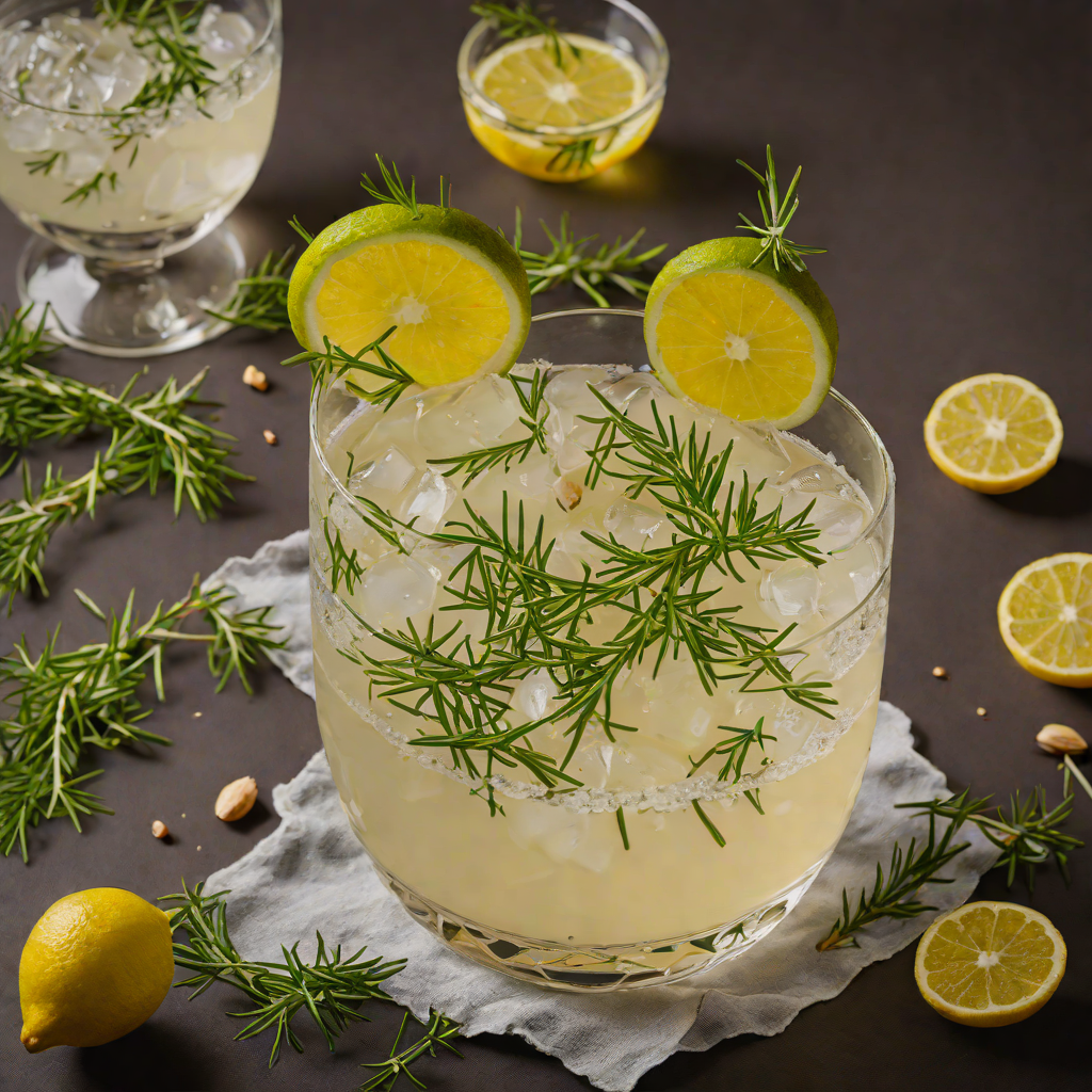 Herb-Infused Gin Sour with Rosemary