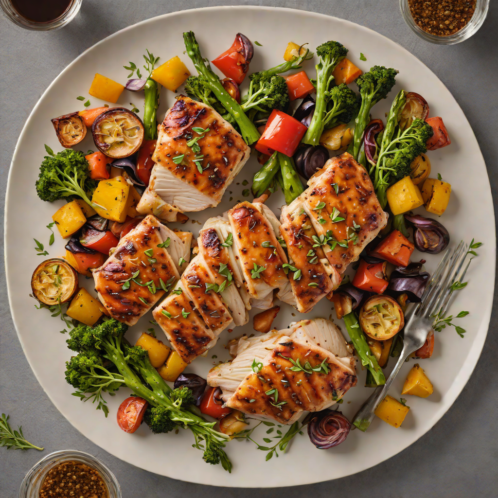 Sheet Pan Bourbon-Glazed Chicken with Kentucky Maple Roasted Vegetables