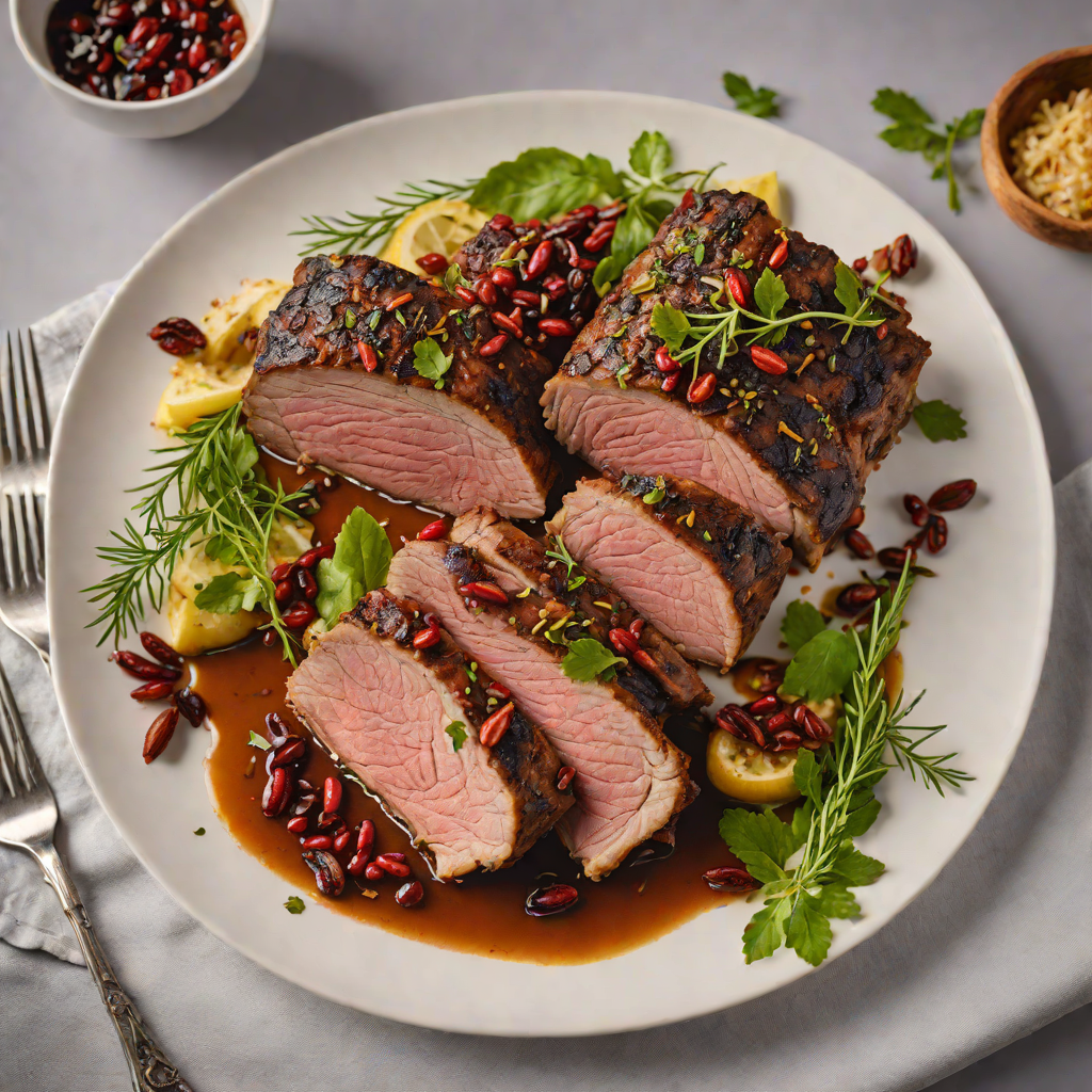 Slow-Roasted Mediterranean Lamb Shoulder with Sumac and Garlic