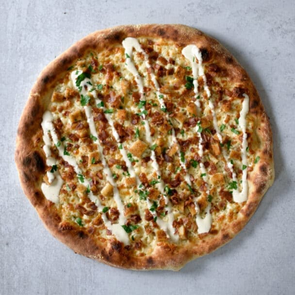 Wood-Fired Chicken Bacon Ranch Pizza