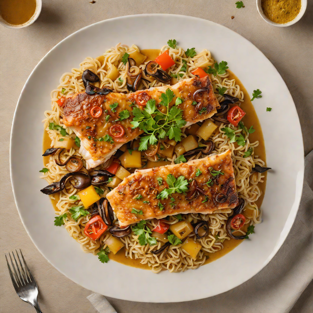 Spiced Senegalese Fish Yassa with Caramelized Onions and Mustard Sauce