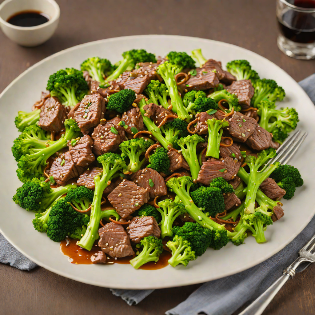 Pan-Seared Beef Stir Fry with Broccoli and Ginger Soy Sauce