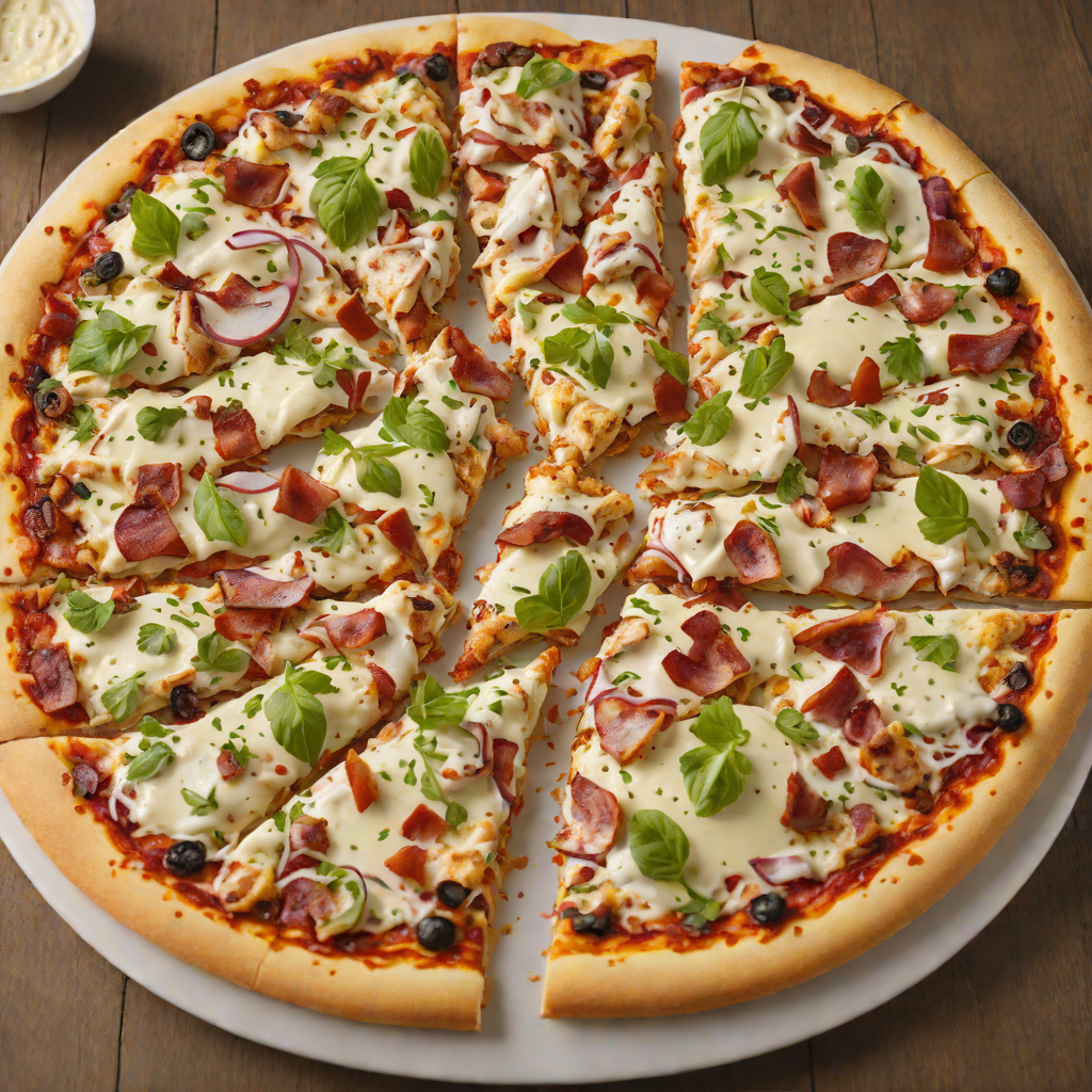 Wood-Fired Pizza with Chicken Bacon Ranch Toppings
